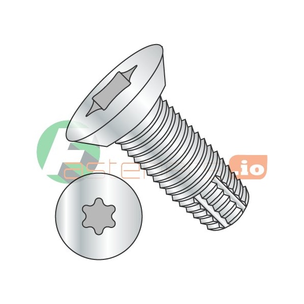 Newport Fasteners Thread Cutting Screw, #10-24 x 1/2 in, Zinc Plated Steel Flat Head Torx Drive, 10000 PK 984161 - main